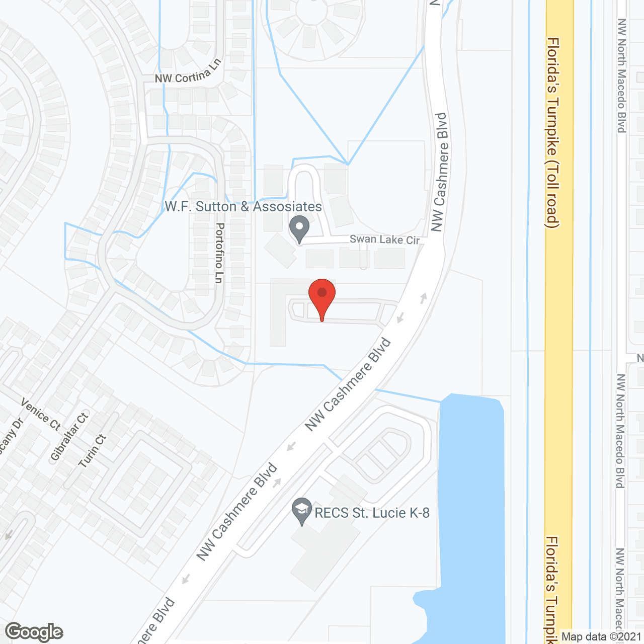 The Palms of St Lucie West in google map