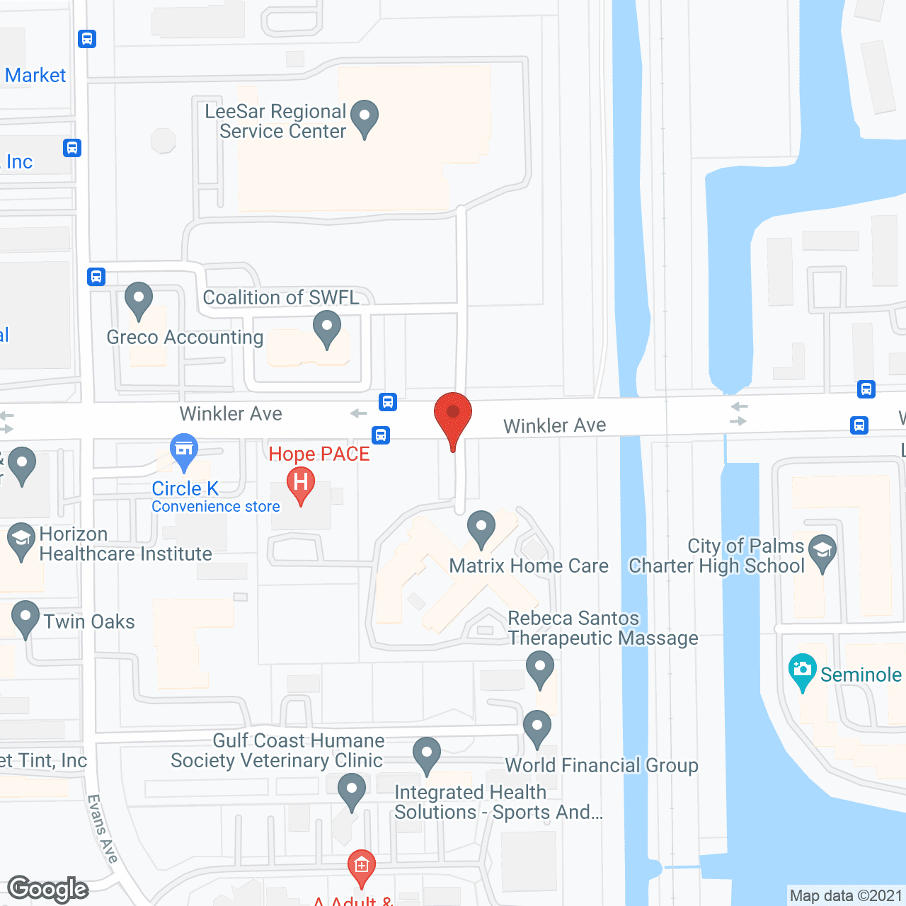 Palms of Fort Myers in google map
